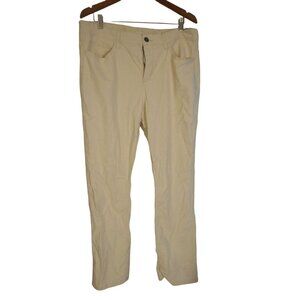 Casual Creamy White Corduroy Size 18 Straight leg Casual Chino cotton Blend pant